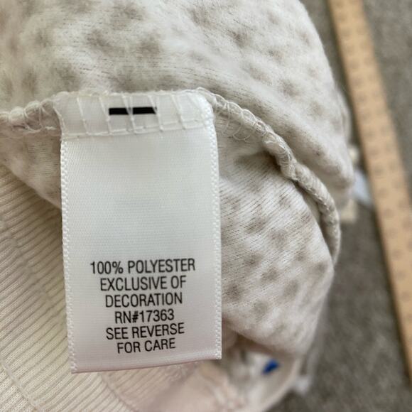 Simply Vera Womens Lounge Set Size XL Cream Gray Cozy Pajamas Soft - Picture 7 of 11